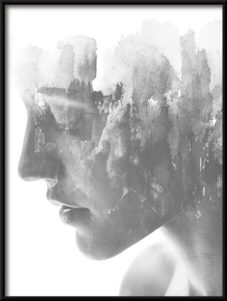 Portrait de femme aquarelle Poster – Image 4