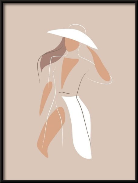 Femme au style linéaire – Image 2