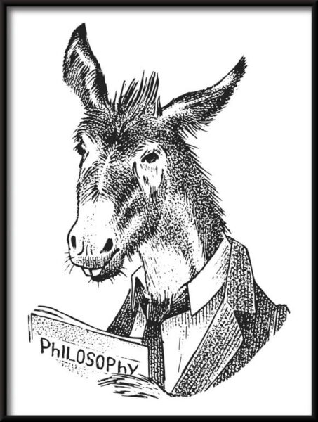 Affiche L'Âne Philosophe