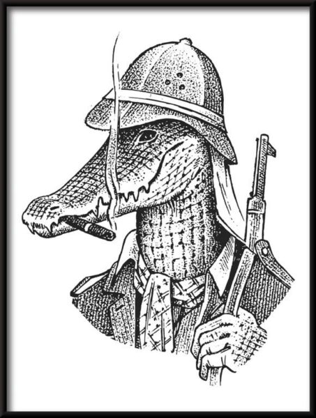 Affiche Alligator à la chasse