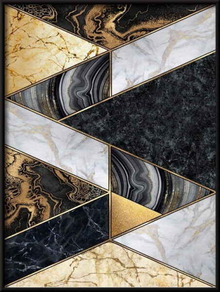 Affiche en mosaïque de marbre – Image 2