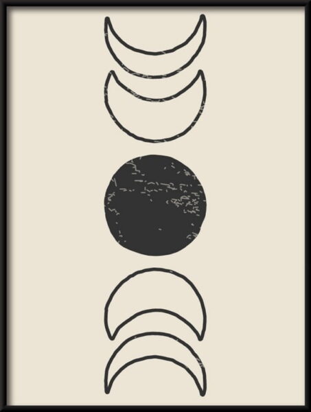 Affiche des phases de lune – Image 2