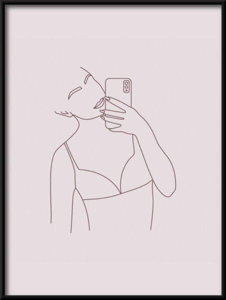 Dessin linéaire femmes Poster – Image 2