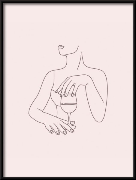 Dessin linéaire femmes Poster – Image 2