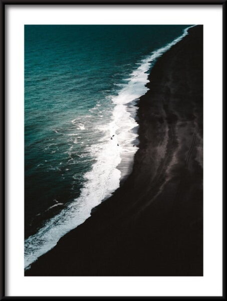 Affiche Islande plage noire