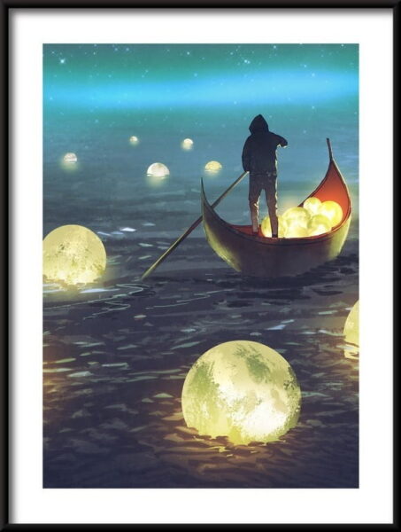 Affiche chasse à la lune