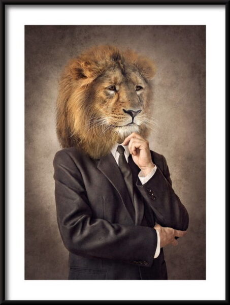 Affiche Le Lion en costume