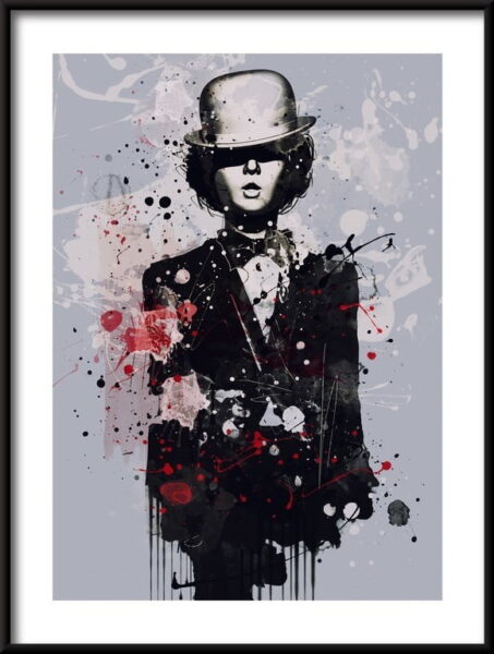 Affiche de style cabaret femme