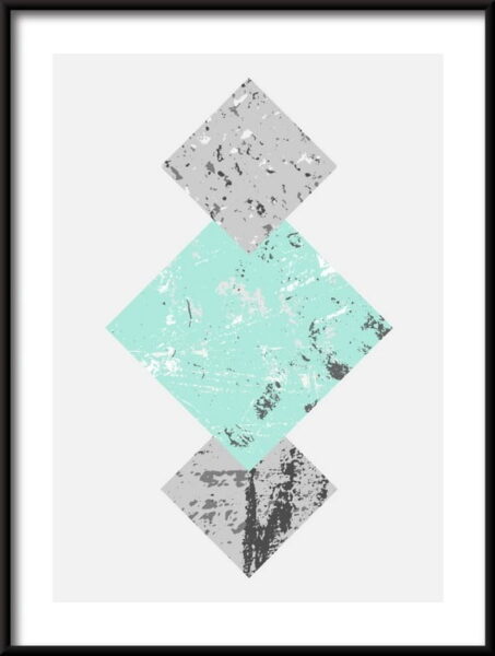 Trois carrés avec affiche géométrique de texture