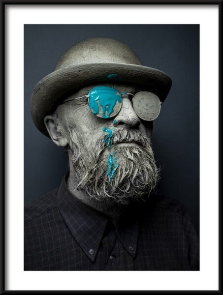 Affiche homme barbu