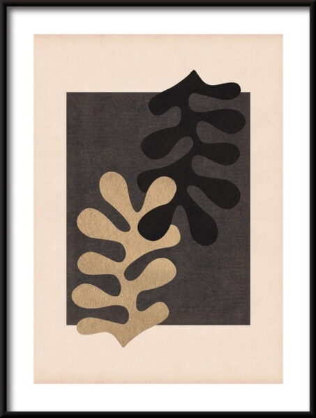 Affiche de composition de feuilles