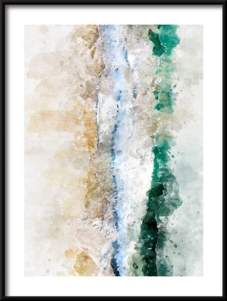 Vague abstraite Poster