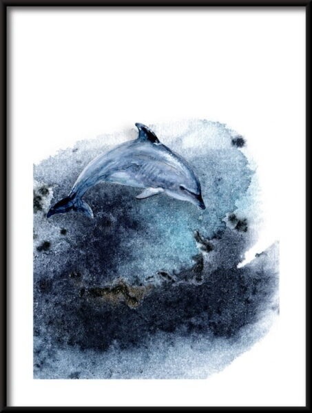 Affiche Dauphin dans l'océan