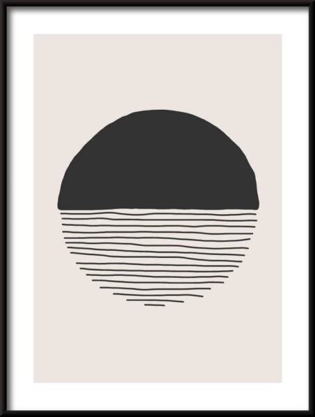 Affiche de composition linéaire