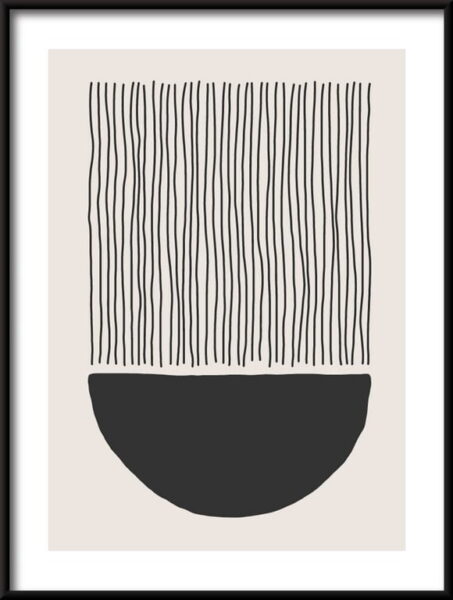 Affiche de composition linéaire