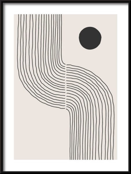 Affiche de composition linéaire