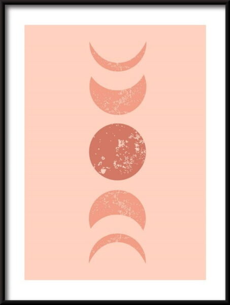 Affiche des phases de lune