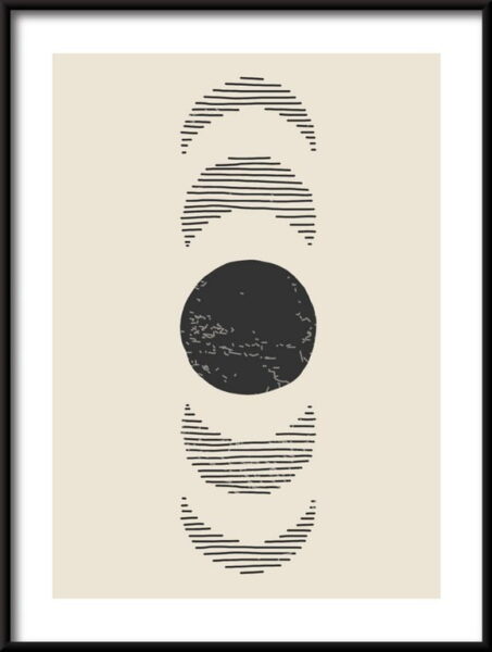 Affiche des phases de lune