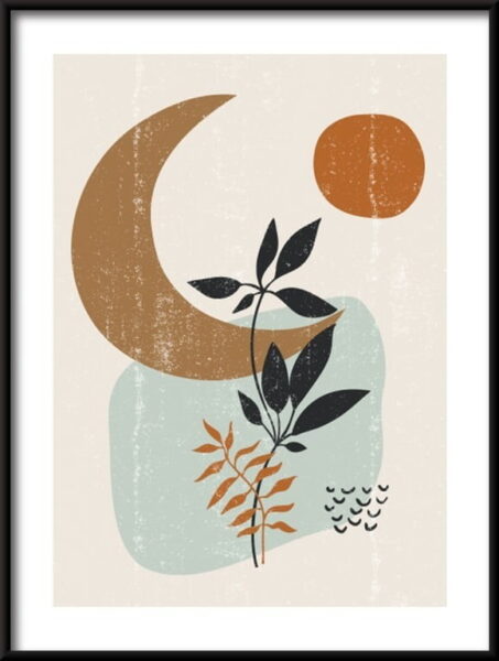 Style botanique Boho Poster