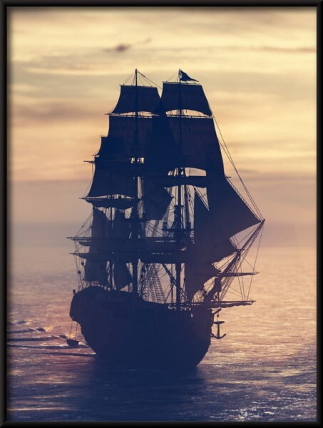 Bateau pirate dans l'océan – Image 4