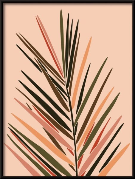 Feuille de palmier graphique Poster – Image 2