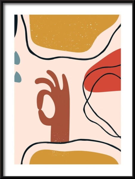 Formes dessinées Poster