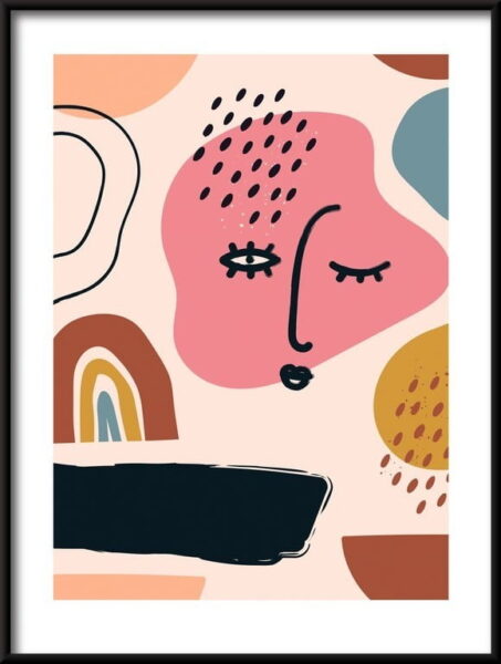 Diverses formes et objets Poster