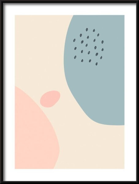Affiche de formes et d'objets de griffonnage