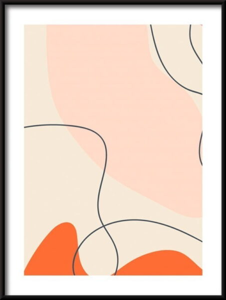 Affiche de formes et d'objets de griffonnage
