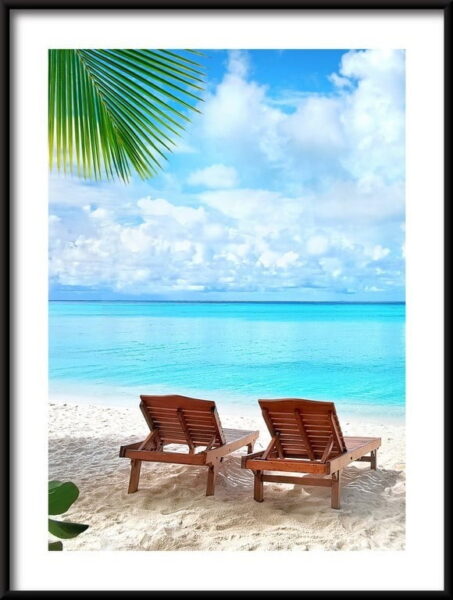 Plage tropicale Poster