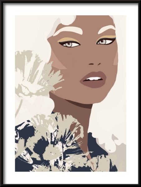 Affiche jolie fille