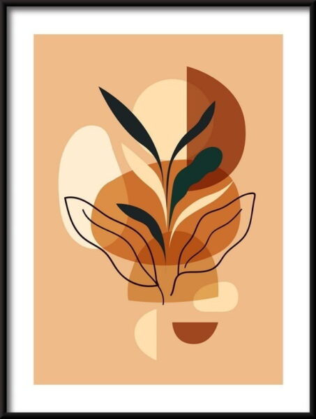 Affiche de compositions abstraites