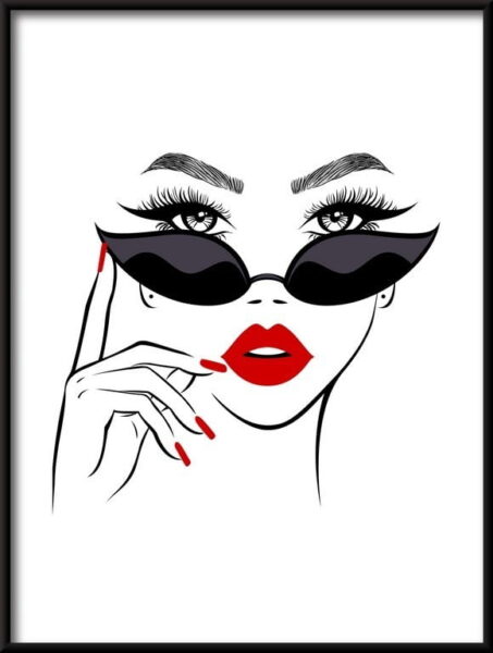 Belle jeune femme Poster