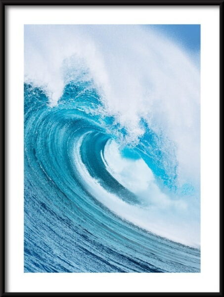 Affiche des vagues de l'océan