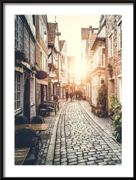 Affiche de rue historique