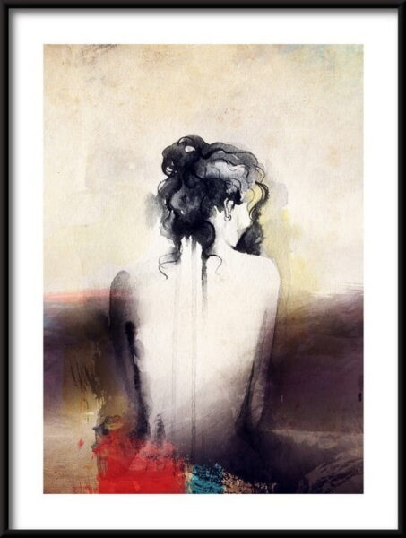 Portrait de femme abstraite