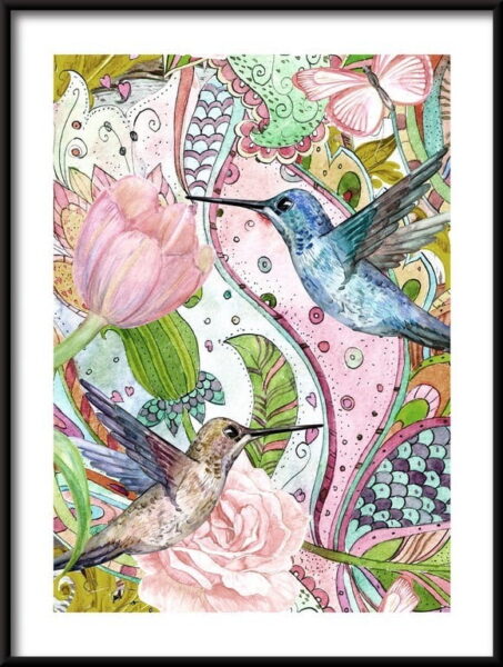 Peinture à l'aquarelle Poster