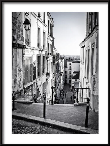 Affiche Rue étroite à Paris