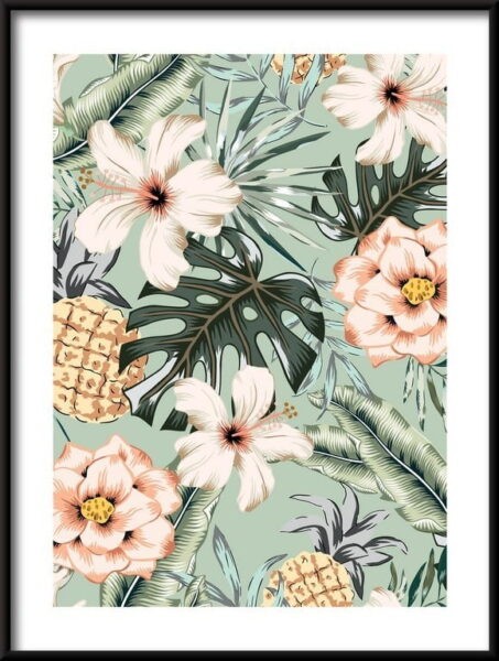 Feuilles exotiques Poster