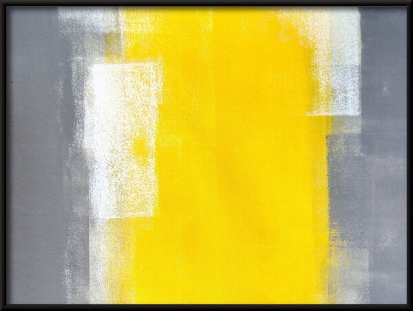 Affiche d'abstraction jaune-gris – Image 3