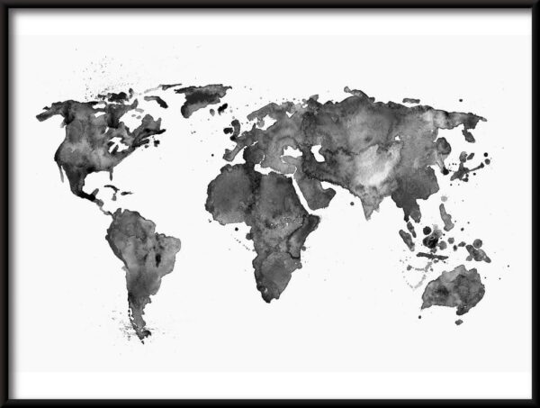 Carte du monde Poster