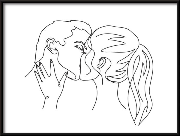 Affiche Baiser des amoureux – Image 2