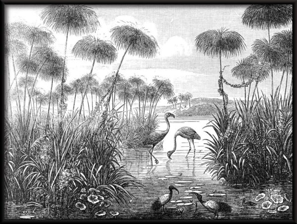Flamant rose rétro Poster – Image 2