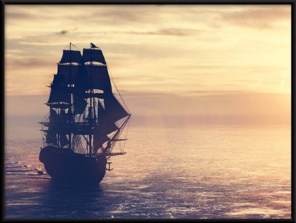 Bateau pirate dans l'océan – Image 3