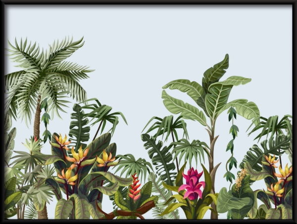 Jungle avec affiche de ciel bleu – Image 3