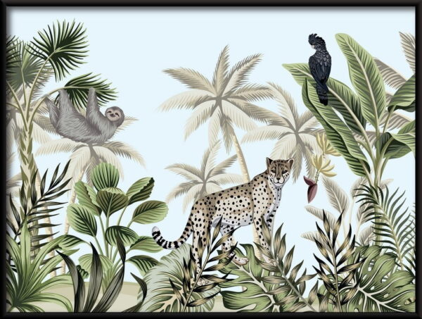 Affiche de paysage botanique tropical – Image 2