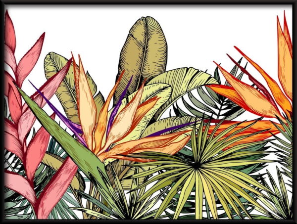Feuilles de palmiers tropicaux Poster – Image 3