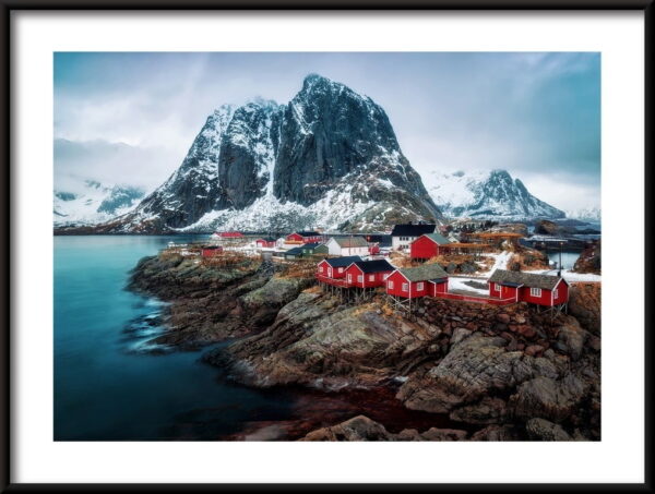 Affiche Maisons rouges en Norvège – Image 2