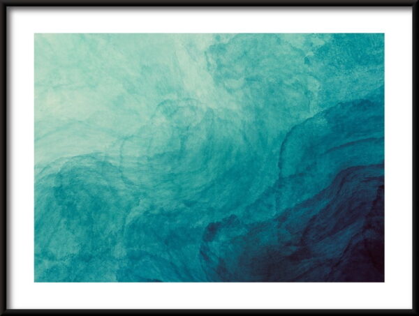 Affiche abstraite turquoise – Image 2