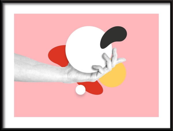 Collage abstrait Poster